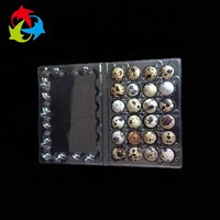 Plateau de 24 alvéoles transparentes en plastique jetable de haute qualité pour œufs de caille, personnalisé en usine, en vente