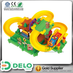 hecho en china juguete feliz batería tren con vías y estación tuneles y rampa ferrocarril con luces y <span class=keywords><strong>musica</strong></span> DE0109021 - Product Image 1