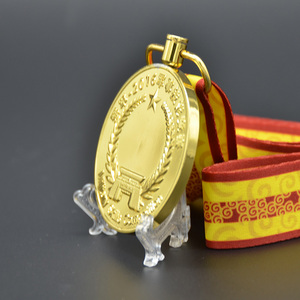 Cultura china school personalizada estrella de oro Medallas de recuerdo - Product Image 5