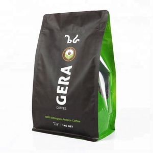 Đáy Phẳng Nhôm Lá Cà Phê Bean Bag Bao Bì Với Van Và Zip - Product Image 2