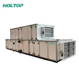 Auditorium HVAC system conference hall heat recovery air handling unit AHU double skin air conditioning unit