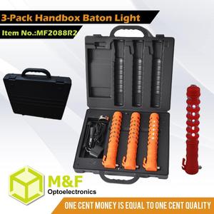 3-Paquete de batería recargable de seguridad vial señal de tráfico luz de advertencia de tráfico luz led de luz de tráfico - Product Image 2
