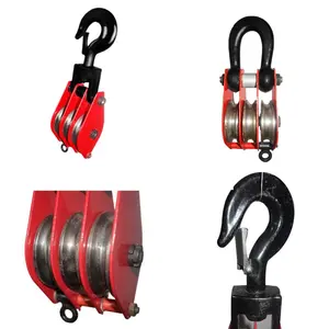 Diskon Generel Heavy Duty Hook Type Snatch Triple Pulley Block