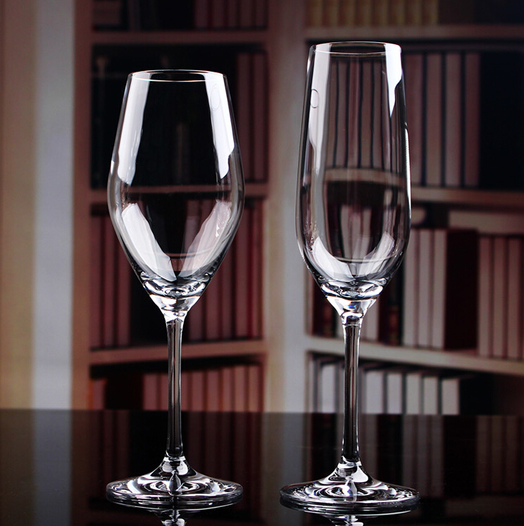 Haonai Champagne Flute Glass Lead Free Crystal Exquisit Champagne Flute Glass Encore Cheers Champagne Glasses Flutes