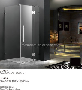 Clair en verre trempé cabine de <span class=keywords><strong>douche</strong></span> <span class=keywords><strong>italienne</strong></span> 2 <span class=keywords><strong>porte</strong></span> <span class=keywords><strong>coulissante</strong></span> avec cadre en aluminium et acrylique essayer - Product Image 4