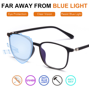 Nuovi di Marca Cinese di Tipo Retrò Classic Vintage TR90 Cerniera In Metallo Anti Luce Blu Telaio Dell'ottica Occhiali Da Vista Senza Naso Pad - Product Image 3