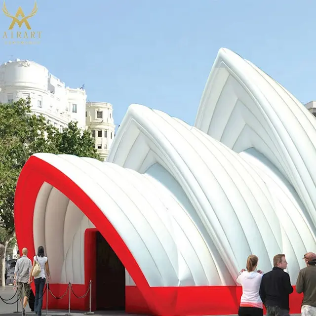 インフレータブルアーキテクチャポータブル屋外オペラハウス、膨張テントパフォーマンススペースパーティーイベント使用
