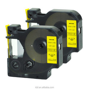 Vente en gros de rubans <span class=keywords><strong>DYMO</strong></span> D1 noirs sur jaune 100 % compatibles, 12 mm, 45018, pour étiqueteuse <span class=keywords><strong>DYMO</strong></span>, provenant d'un fournisseur chinois - Product Image 4