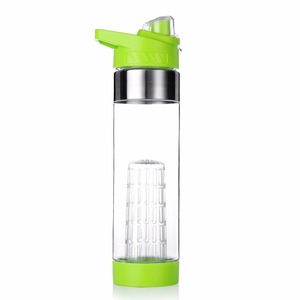 700ml BPA free Tritan thân thiện với môi Bohemian nhựa dưới Infuser phong cách trái cây truyền chai nước với Flip Top Nắp - Product Image 2