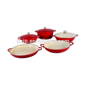 <span class=keywords><strong>fonte</strong></span> émaillée casseroles ensemble fdadelivey qualifiés - Product Image 1