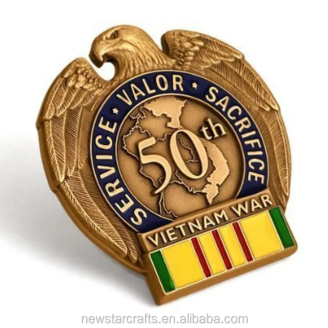 Vietnam War 50th Anniversary CommemorativeバッジメダルエナメルInsignia