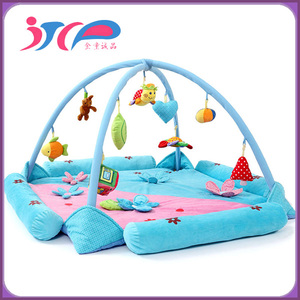 Suave bebé Musical estera de gimnasio <span class=keywords><strong>Manta</strong></span> con marco sonajero arrastrándose juguete gimnasio Mat aprendizaje Mat - Product Image 4