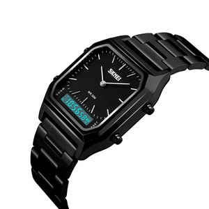 Relojes de Pulsera de Marca Dorados de Moda Skmei 1220 Relogio Masculino para Chicas Hombres Negocios - Product Image 1