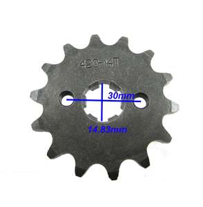 Nuevo piñón de motor 420-14T para 50cc 110cc <span class=keywords><strong>125cc</strong></span> chino ATV Dirt Bike Quad - Product Image 2