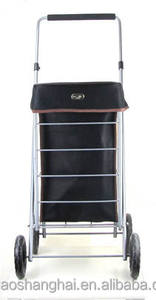 Кожаная сумка из Анголы, складная тележка для покупок с четырьмя колесами, тележка для покупок - Product Image 2