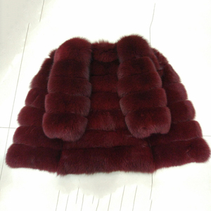 Venta directa <span class=keywords><strong>de</strong></span> fábrica lujo mangas largas mujeres abrigo <span class=keywords><strong>de</strong></span> piel <span class=keywords><strong>de</strong></span> Fox real chaqueta - Product Image 5