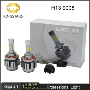 Venta caliente LED faro V8 H13 Hight luz 4000LM 6500 K color <span class=keywords><strong>blanco</strong></span> LED motocicleta 9008 coche LED luz <span class=keywords><strong>Mercedes</strong></span> faros - Product Image 1