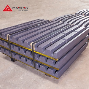 Mâchoire fixe et mobile de plat de mâchoire <span class=keywords><strong>d</strong></span>'<span class=keywords><strong>acier</strong></span> au manganèse élevé durable pour le broyeur de mâchoire - Product Image 2