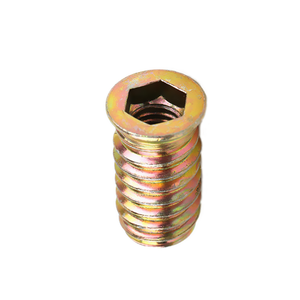 Vis à bois à douille hexagonale avec attache intérieure et extérieure, pièces, tête à fraise, meuble - Product Image 2