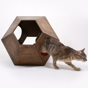 Modern evcil hayvan kafesi Kedi Mobilya Benzersiz Fashional Ahşap Kedi Evi Pet Mobilya Hotsale Kapalı evcil hayvan kafesi Evleri - Product Image 6