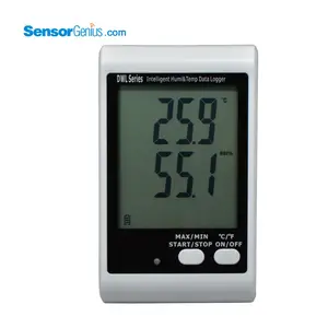 DWL-21,-35 to 80 Celsius Sound and Light Alerts Temperature Humidity Data Logger