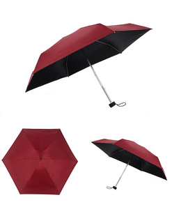Mini Ombrello Stile Giapponese con Logo Personalizzato, Pieghevole in 5 Sezioni, Leggero, Antivento, Compatto, da Viaggio, Antipioggia in Plastica - Product Image 4