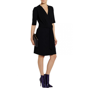Botas de tacón alto para mujer, zapatos femeninos de Punta puntiaguda, suaves, de <span class=keywords><strong>vino</strong></span> profundo - Product Image 4