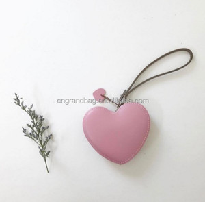 Ví Da Thật Hình Trái Tim Cho Nữ, Có Khóa Kéo, Cỡ Nhỏ Dễ Thương - Product Image 4