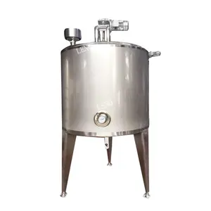 SS316L juice beverage milk tank jacketed molasses mixing tank
