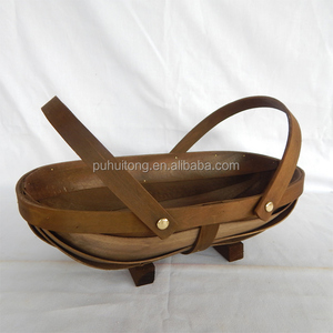 Tradicionais Plain Wooden Trugs Com Wrap Around Handles