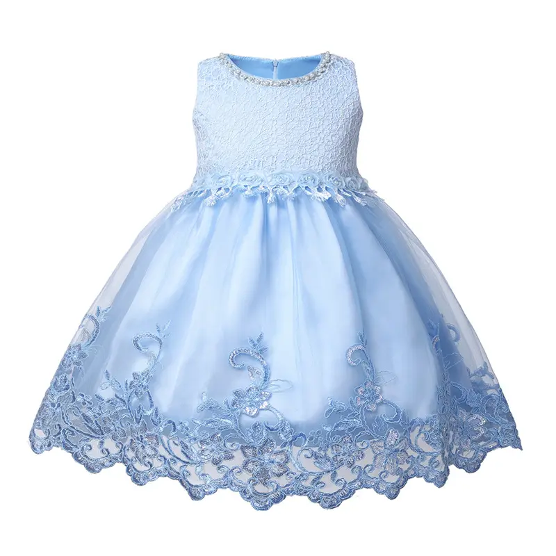 Baumwolle baby kleid hand stickerei designs party tragen indien puffy blumen mädchen kleid von 9 jahre alt mädchen