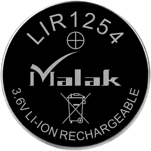 High Quality CP1254 3.6V Li-ion LIR1254  55mah Lithium Battery for Wireless Earphone Made in China Factory