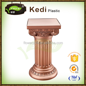Decorazione <span class=keywords><strong>giardino</strong></span> intagliato a mano pilastri in <span class=keywords><strong>plastica</strong></span> di colore scuro colonna romana - Product Image 2