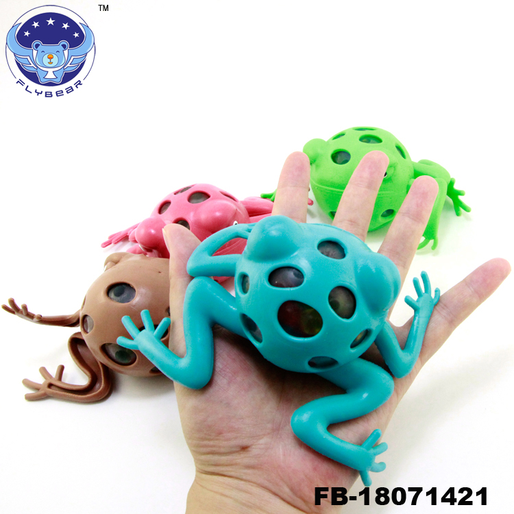 新しいスクイーズカエルのおもちゃストレス解消スクイーズ