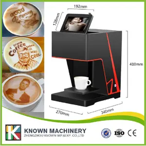 2022 Hoge Prestaties Koffie Printer Machine/3d Koffie Printer/Selfie Koffie Printer Voor Verkoop