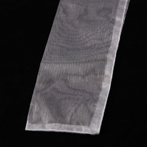 Éventail en <span class=keywords><strong>organza</strong></span> avec cordon de serrage pour fête et mariage - Product Image 5