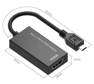 Câble adaptateur MHL vers HDMI Micro USB vers HDMI MHL avec sortie vidéo et Audio Hub USB