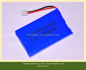 充電式リチウム電池1034501800mAhリチウムイオンバッテリー3.7v <span class=keywords><strong>1800</strong></span> mah 6.66whバッテリーポリマーzn103450