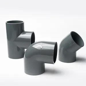 Factory Outlet Furniture Grade PVC Pipe Fittings Equal Tee for Water Supply