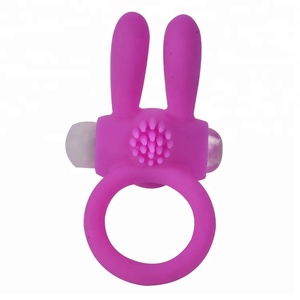 JoyPark Commercio All'ingrosso Del Silicone Dildo Giocattoli Del Sesso Del Coniglio di Vibrazione Elettrico Cazzo Anelli per Gli Uomini - Product Image 2