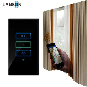 Wifi control smart home window curtain wall switch phone remote control wireless roller shutter touch switch