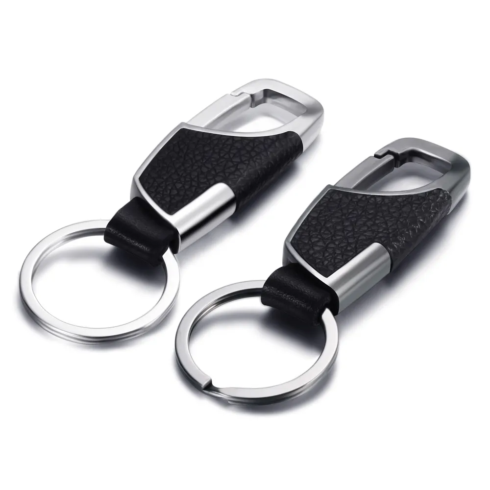 TiciKim 20 Pack Leather Key Fob Kit PU Leather Keychain Blanks with Key Rings and Rivets Key
