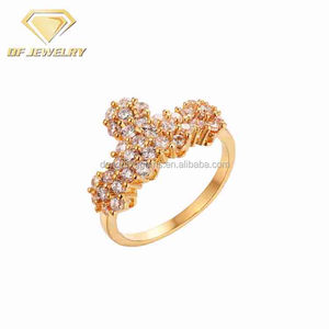 عالية الجودة النحاس الهندي الماس الزركون الذهب طاقم حلي نسائية - Product Image 4