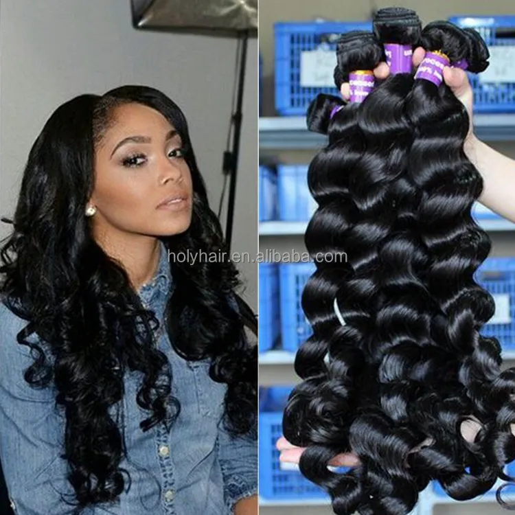 卸売ナチュラルヘアバンドルRemy Virgin Cuticle Aligned Indian Grade 12a Raw Brazilian Human Hair Extensions