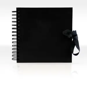 20.5x20.5cm lớn nhỏ Album ảnh lớn xoắn ốc màu đen sổ lưu niệm sách, album ảnh sổ lưu niệm cuốn sách phế liệu