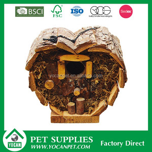Meilleur Rustique À L'extérieur Naturel Bois Des Maisons D'oiseaux Décoratifs Conception Pour Vente - Product Image 3
