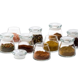 Bouteilles à épices en verre décoratives Ensemble de pots à épices en vrac - Product Image 1
