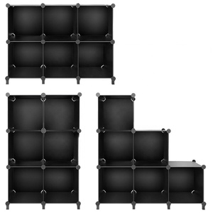 Organiseur de rangement en cubes en <span class=keywords><strong>plastique</strong></span>, 6 cubes, étagères de rangement, cubes organisateurs, organisateur de placard en <span class=keywords><strong>plastique</strong></span> DIY, étagère modulaire <span class=keywords><strong>pour</strong></span> livres - Product Image 5