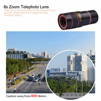 Caméra Fisheye 8x pour téléphone portable, avec lentille rétractable, modèle nouveau à bas prix de gros