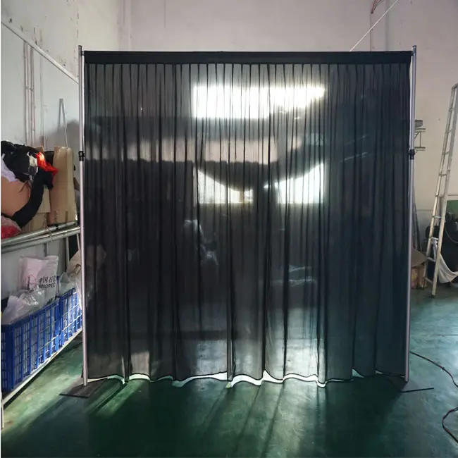 Vertical telescópico com reforço, Wintina cachimbo e armar para o fundo booth display stand de exposição de alumínio ao ar livre